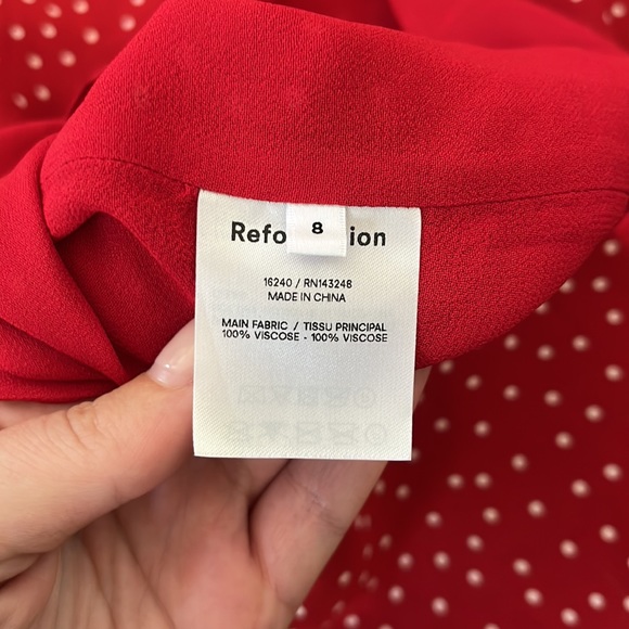 REFORMATION Eletta Dress - 8 - Picture 10 of 11